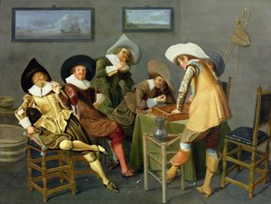 Cavalieri in una taverna da Dirck Hals