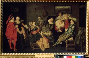 La compagnia allegra da Dirck Hals
