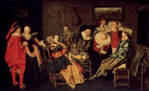 La Compagnia Allegra, XVII secolo da Dirck Hals