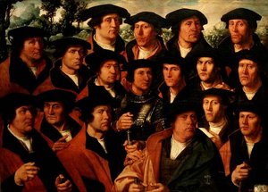Ritratto di gruppo della compagnia di tiro di Amsterdam da Dirck Jakobsz