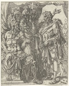 Achior racconta a Oloferne degli Israeliti (serie: Giuditta e Oloferne)