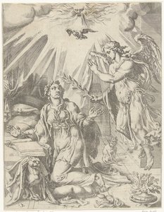 Annunciazione da Dirck Volckertsz. Coornhert (attributed to)