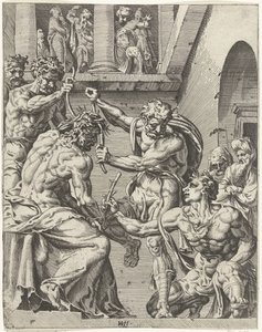 Cristo incoronato di spine da Dirck Volckertsz. Coornhert (attributed to)