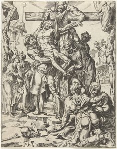 Deposizione dalla croce da Dirck Volckertsz. Coornhert (attributed to)