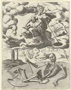 La fama vince la morte da Dirck Volckertsz. Coornhert (possibly)