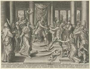 Giudizio di Salomone da Dirck Volckertsz. Coornhert