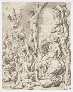 La Morte di Cristo sulla Croce da Dirck Volckertsz. Coornhert