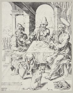 La cena di Emmaus da Dirck Volckertsz. Coornhert