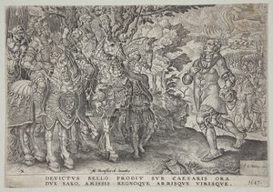 La resa di Giovanni Federico, Elettore di Sassonia, dopo la battaglia di Mühlberg da Dirck Volckertsz. Coornhert