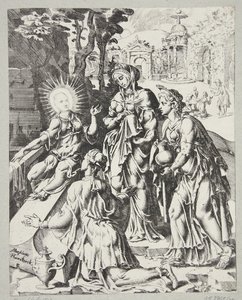 Le tre donne sante al sepolcro da Dirck Volckertsz. Coornhert