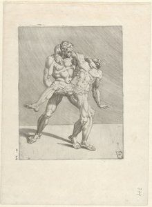 Due lottatori (Lottatori) da Dirck Volckertsz. Coornhert
