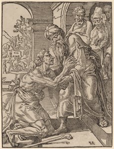 Il ritorno del figliol prodigo da Dirck Volckertz Coornhert after Maerten van Heemskerck
