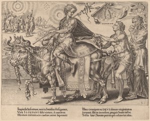 Il trionfo di Giuseppe da Dirck Volckertz Coornhert after Maerten van Heemskerck