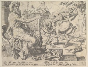 Dan, dalla serie I Dodici Patriarchi, 1550 da Dirck Volkertsen Coornhert