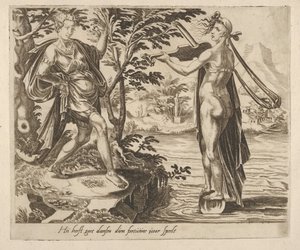 Colui a cui la fortuna sorride ballerà allegramente da Sei detti sulla fortuna, ca. 1560