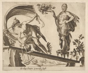Quando la fortuna è abbondante, la caduta sarà più profonda da Sei detti sulla fortuna, ca. 1560 da Dirck Volkertsen Coornhert