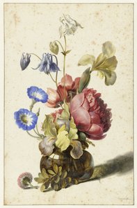 Fiori in una bottiglia da Dirck de Bray