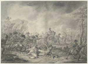 Cattura del generale russo Hermann durante la battaglia di Bergen, 1799
