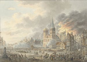La presa di una città da parte delle truppe francesi da Dirk Langendijk