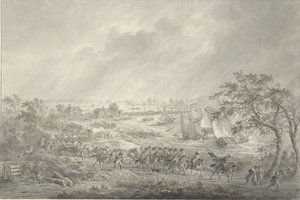Traversata delle truppe inglesi e hannoveriane da Nimega a Lent sul ponte di barche sul Waal, 7 novembre 1794 da Dirk Langendijk