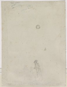 Schizzo di Contadini a una Fontana (verso) da Dirk Langendijk