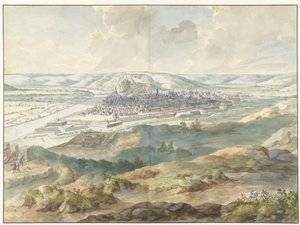 Veduta di Namur da est durante l