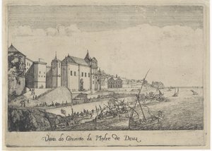 Veduta del convento della Madre di Dio a Lisbona
