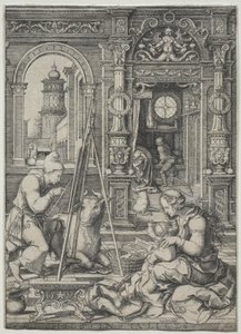 San Luca che dipinge la Vergine da Dirk Vellert