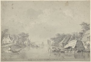 Veduta del fiume Lek a Utrecht
