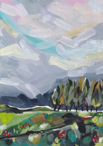 Paesaggio astratto dai colori vivaci