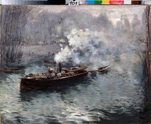 Un battello a vapore da Dmitri Anfimovich Shcherbinovsky