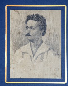 Ritratto del Decabrista Sergey Krivtsov 1802-1864 da Dmitri Petrovich Oznobishin