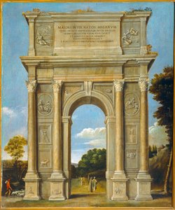 Arco di Trionfo ... (olio su tela) da Domenichino (1581 1641)