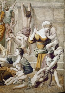 Storia di Santa Cecilia: Elemosina di Santa Cecilia (dettaglio) da Domenichino