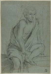 Giovane seduto: studio per la flagellazione di Sant