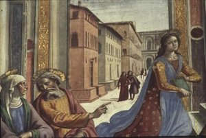 La Vergine Maria nel Tempio (dettaglio)