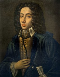 Ritratto di Giovanni Battista Pergolesi (1710 - 1736). Dipinto su legno di Domenico Antonio Vaccaro. Conservatorio di Napoli.
