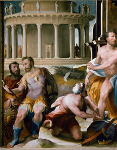 Il sacrificio di Codro re di Atene (dettaglio) da Domenico Beccafumi