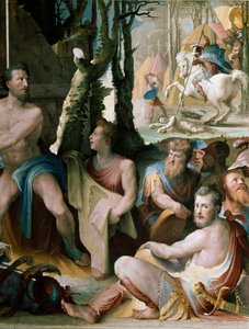 Frisia: il sacrificio di Codro re di Atene (dettaglio) da Domenico Beccafumi