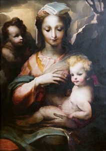 Madonna col Bambino e un giovane san Giovanni Battista da Domenico Beccafumi