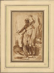 Studio per la figura di Abramo da Domenico Beccafumi
