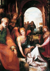 La natività (dettaglio) da Domenico Beccafumi