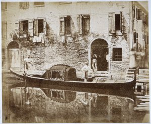 Gondola a Venezia, c.1855 da Domenico Bresolin