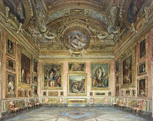 Interni di Palazzo Pitti, Firenze: La Sala di Saturno con la 