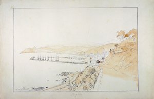 Porto Maurizio visto da Oneglia, ca 1859 da Domenico Cambiaso