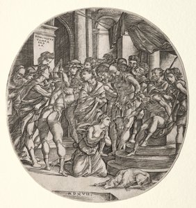 Decapitazione di Santa Caterina da Domenico Campagnola