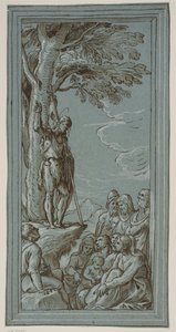 Giovanni Battista che predica nel deserto da Domenico Campagnola