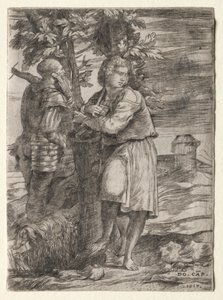 Pastore e vecchio guerriero da Domenico Campagnola