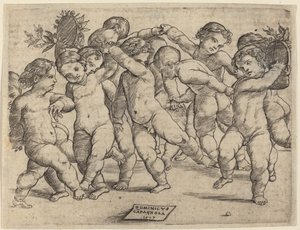 Dodici bambini che ballano da Domenico Campagnola