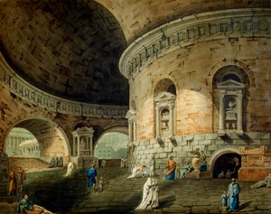 Scenografia per una rappresentazione teatrale, inizio XIX secolo da Domenico Corsini